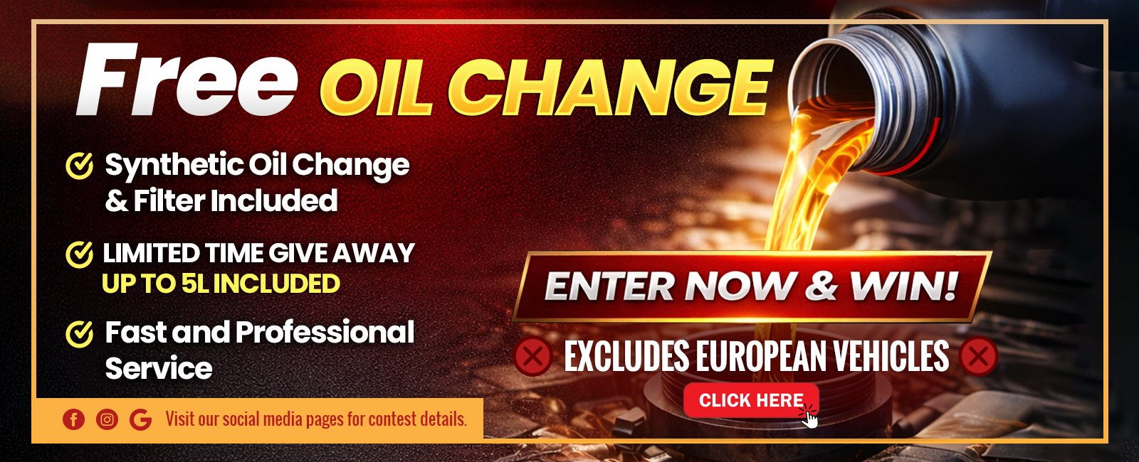 Free Synthetic Oil Change